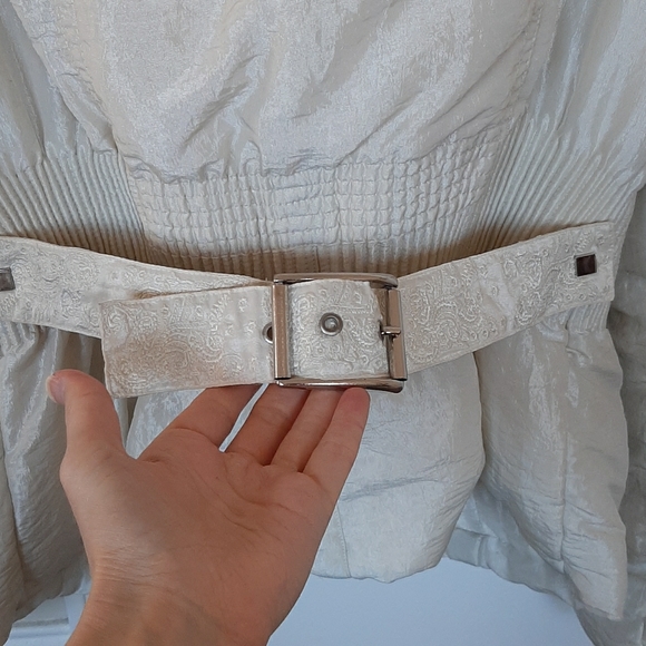 Milan, Italy Down & Fox Embroidered Puffer Jacket - Picture 7 of 11